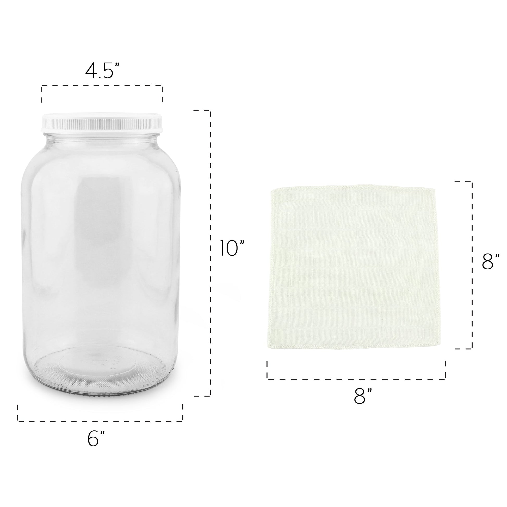 1 Gallon Glass Kombucha Jar - CBKit001