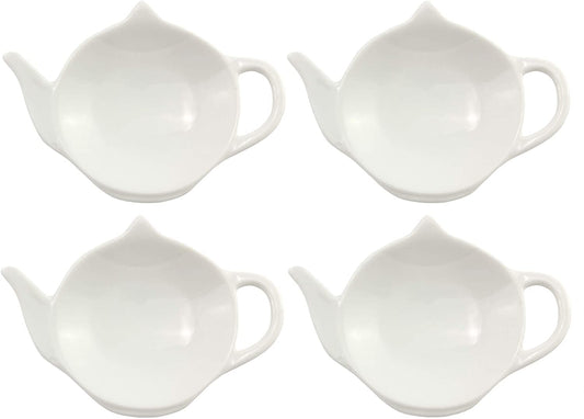 White Ceramic Tea Bag Coasters Spoon Rests (Case of 144) - SH_1181_CASE