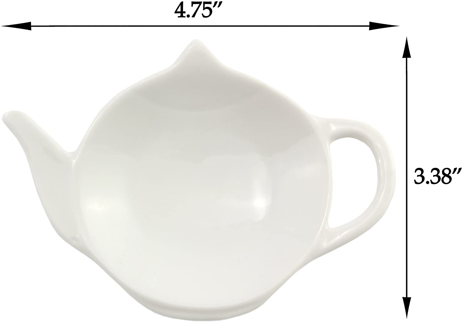 White Ceramic Tea Bag Coasters Spoon Rests - sh1181cb0TEA